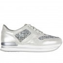 Hogan Sneakers H222 Glitter Silver pentru femei