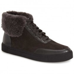 Via Spiga Maia Genuine Shearling Sneaker GRAPHITE pentru dama
