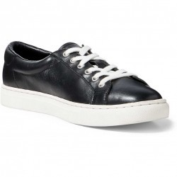 Ralph Lauren Drew Nappa Leather Sneaker Black pentru dama