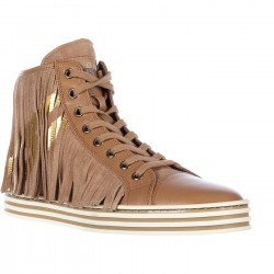 Hogan Rebel High Top Suede Sneakers Rebel Brown pentru dama