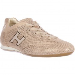 Hogan Sneakers Olympia H Flock Beige pentru femei