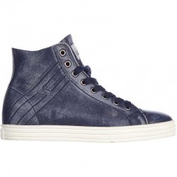 Hogan Rebel High Top Sneakers R182 Rebel Vintage Blue pentru femei